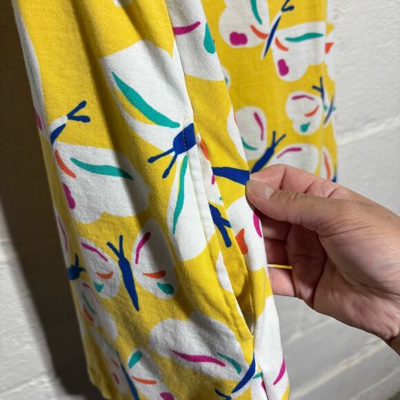 Hanna Andersson Yellow Butterfly Easy Swing Dress - Size 6-7 - Picture 6 of 6